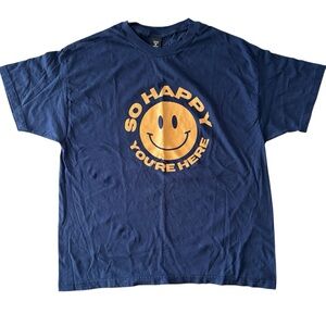 Navy Blue Crew Neck Tee, Size XL